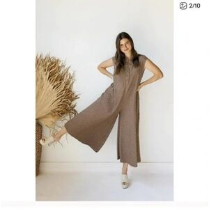 Bucketlist Checkered Jumpsuit